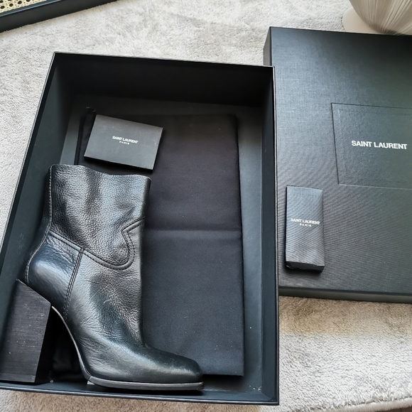 Saint Laurent YSL Leather Boots - Picture 7 of 10